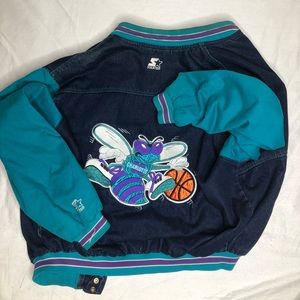 Varsity starter jean jacket (vintage)